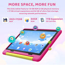 BUFO KT1028 10.1 Inch Kids Tablet A333 Five Core 20GB(3+17G) RAM 64GB ROM Android 16 1280*800 HD LCD Eye Protection Screen 5000mAh Battery Parental Control Dual Camera TF Card Up to 1TB Children Tablet PC