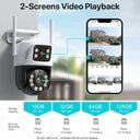 Smart Outdoor Camera 4K 8MP 360 Degree AI Tracking