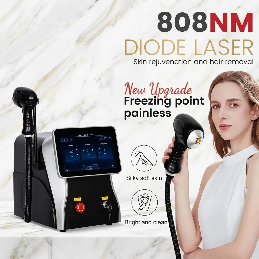 808 Diode Laser 755 808 1064 Professional Full Body Hair Removal Machine Cooling Handle Painless Hair Removal Beauty Salon