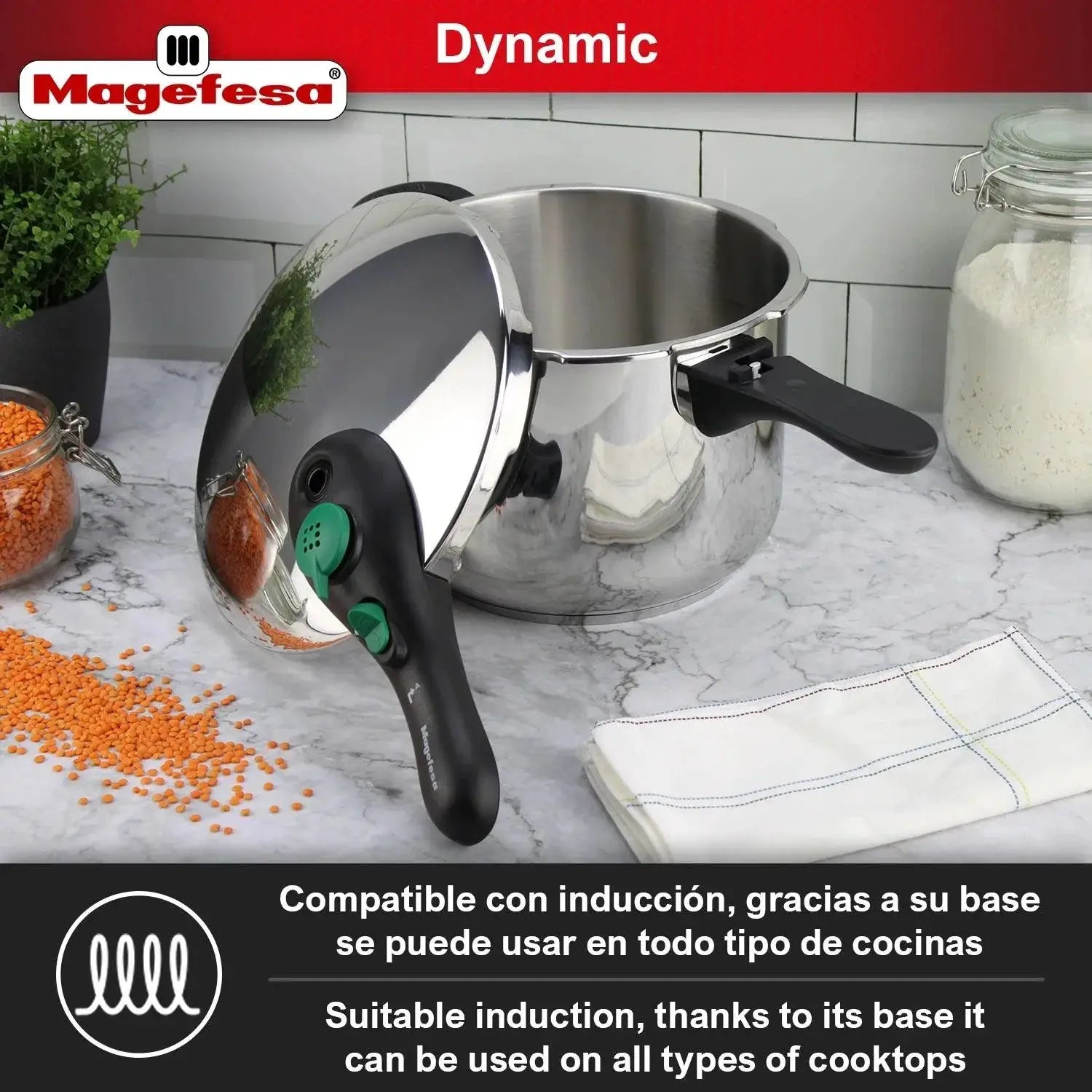 Magefesa Dynamic Fast Pressure Cooker Basket 18 10 Steel