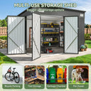 Outdoor Metal Garden Storage Shed