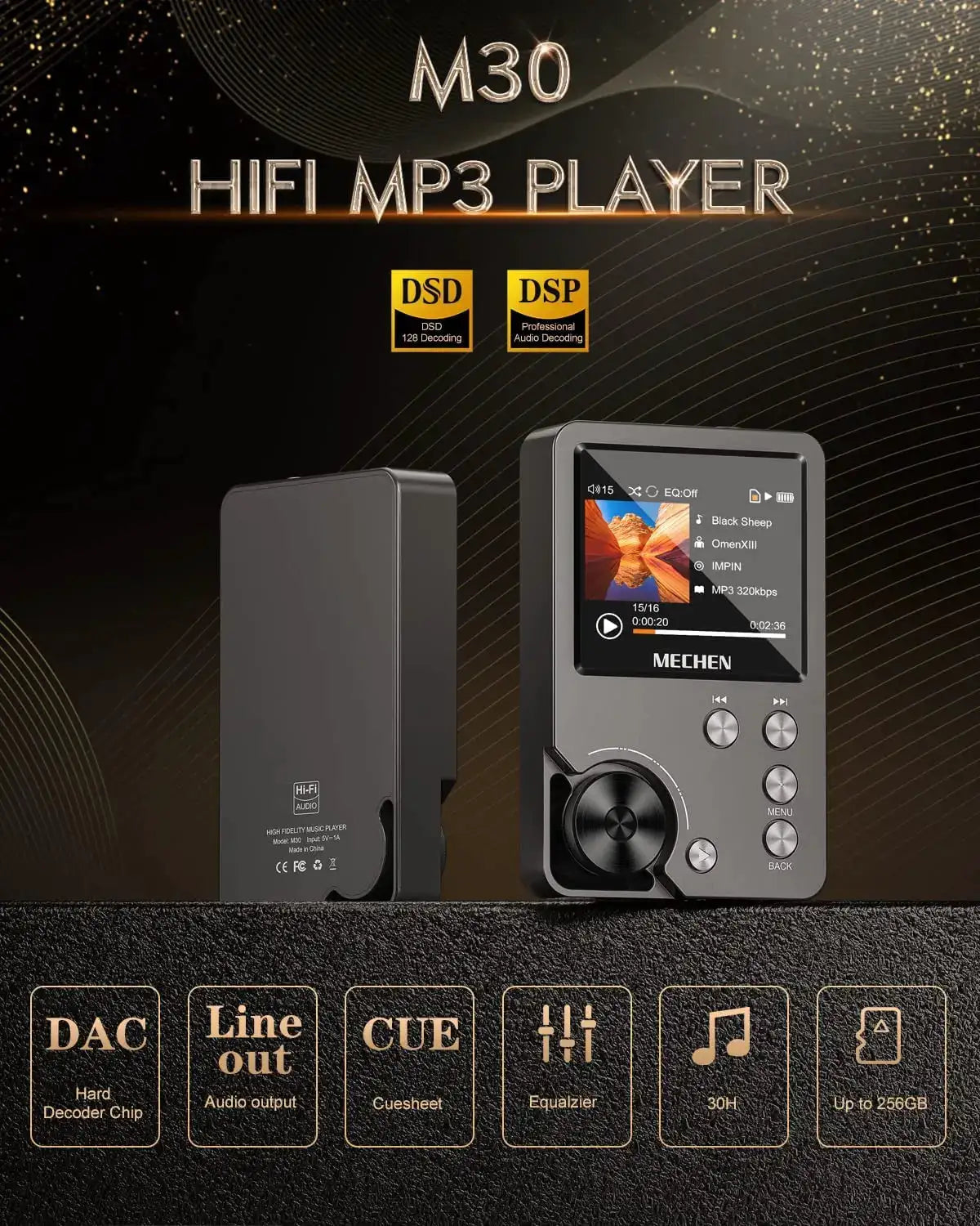 Lossless Hi Fi Portable Player — product view 2