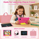 7 Inch Kids Tablet Full Set Android 15 24GB(3+21GB Virtual) 32GB ROM Five‑Core Processor 2800mAh WiFi Bluetooth5.4 With Headphone Writing Drawing Board Carry Bag Children Educational Learning Tablet