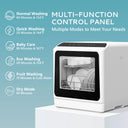 EKOJUCE Compact Countertop Portable Dishwasher, Equipped