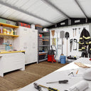 Nordivale 10x12ft Metal Storage Shed