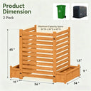Freestanding Wood Garden Privacy Screen