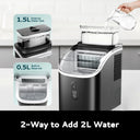 EKOJUCE Countertop Ice Cube Maker, Portable Ice Machine