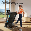 Merach T12 Foldable Treadmill With Incline Bluetooth HR Monitor
