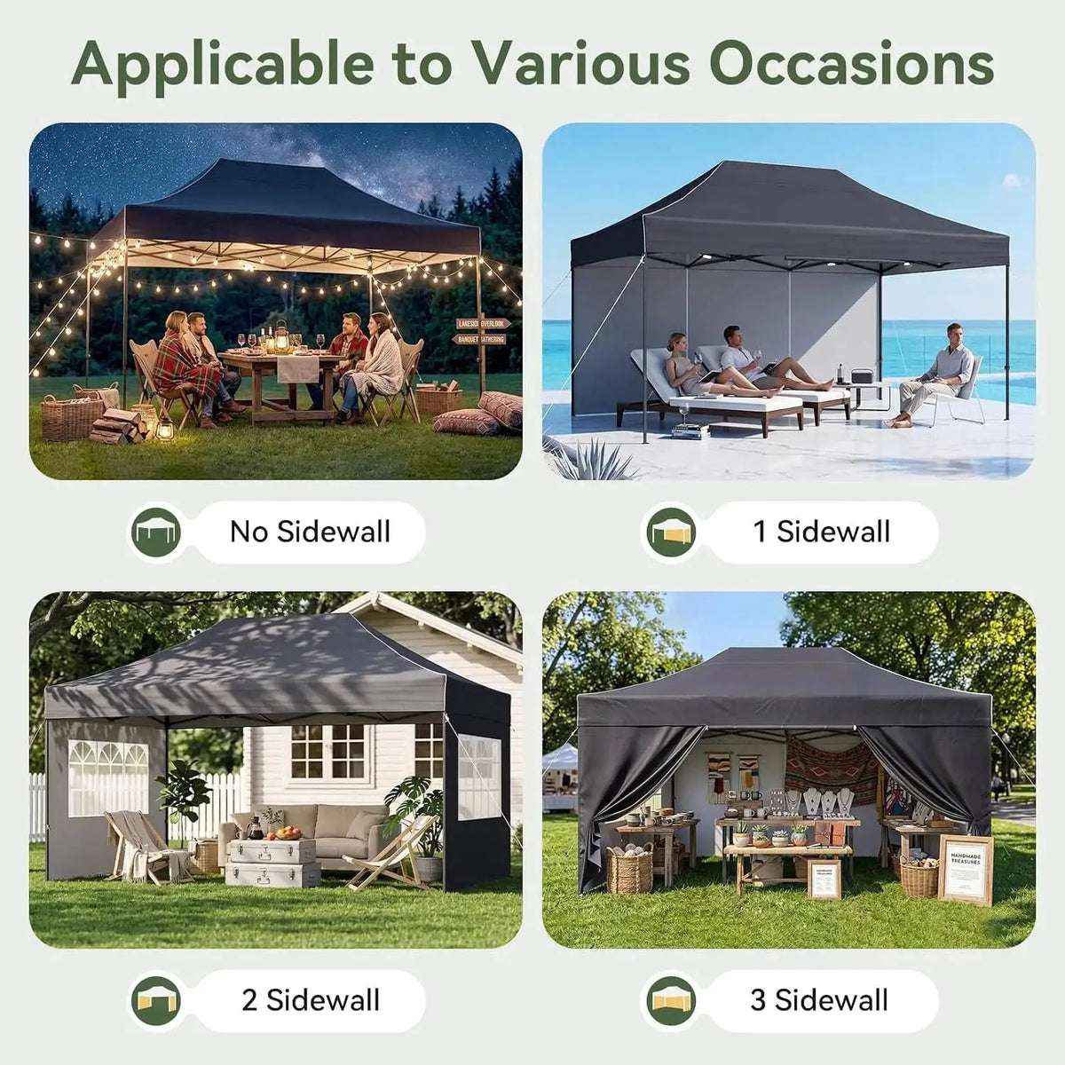 Heavy Duty 10x15ft Pop Up Gazebo