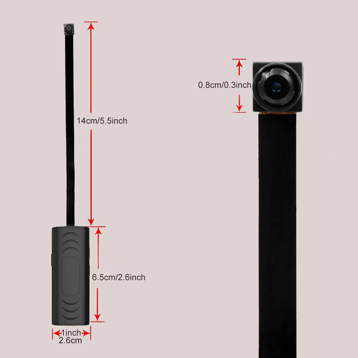 Mini HD Wireless WiFi Camera DIY Portable Small Security Cam with Motion Detection Flexible Home Surveillance Nanny Cam