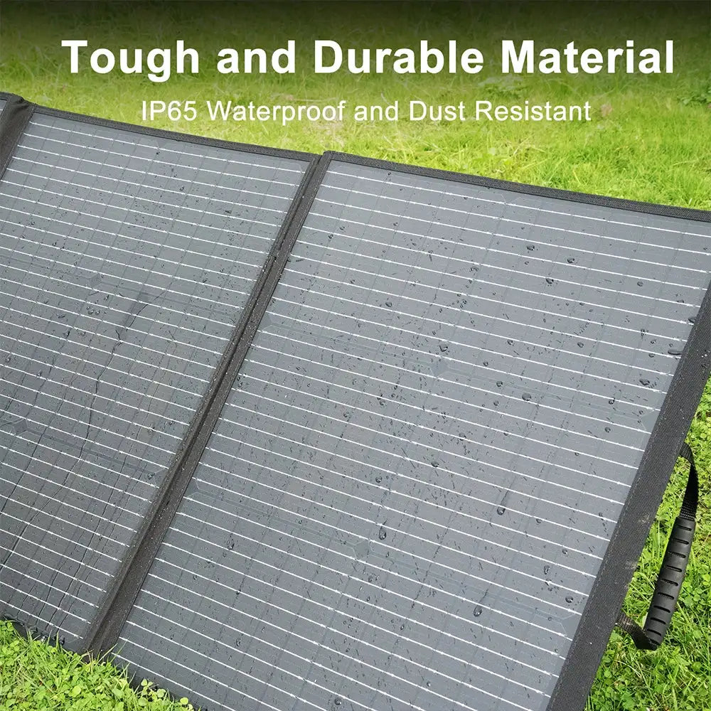 SOLARPLAY 200W Portable Foldable Solar Panel 18V Flexible Solar Panel for Family Camping Trip for Tourism Camping Power Station