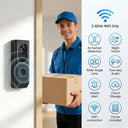 S7 Smart Video Doorbell Camera, 2.4GHz WiFi, AI Human Detection, Night Vision, Wide Angle Lens, Two-Way Audio, Cloud Storage, Indoor Chime Included