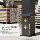 Aoxun 10x16 Ft Adjustable Pergola