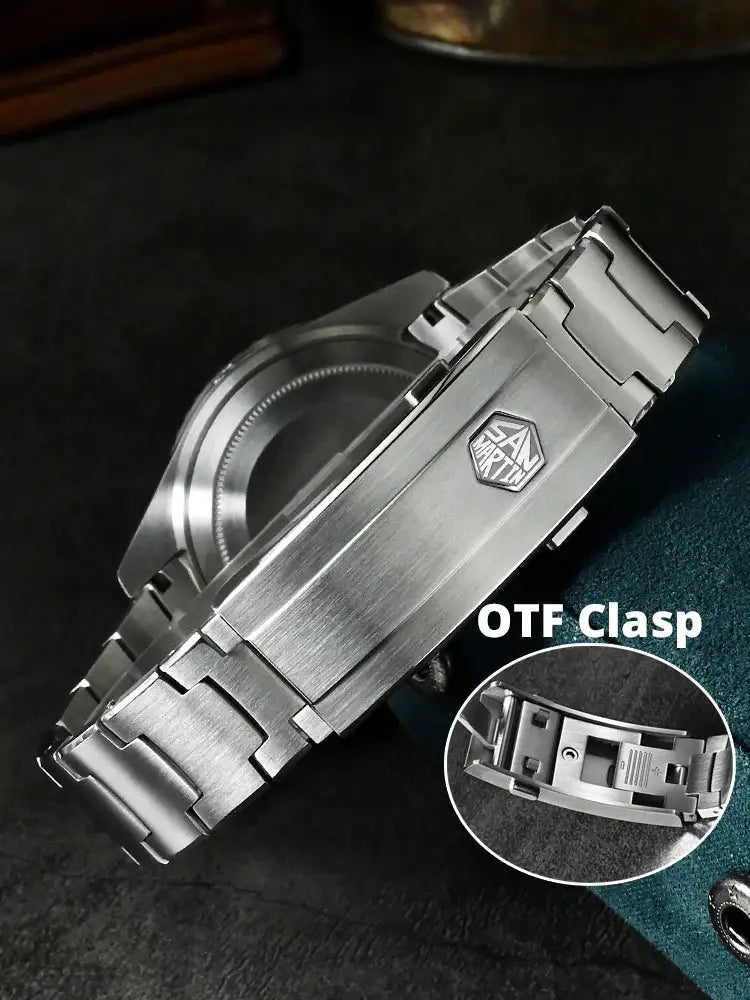 San Martin Official 42mm Men Diver Watch Wave Texture Dial Miyota 90S5 Automatic Mechanical Luxury Watch Waterproof 600m SN0126