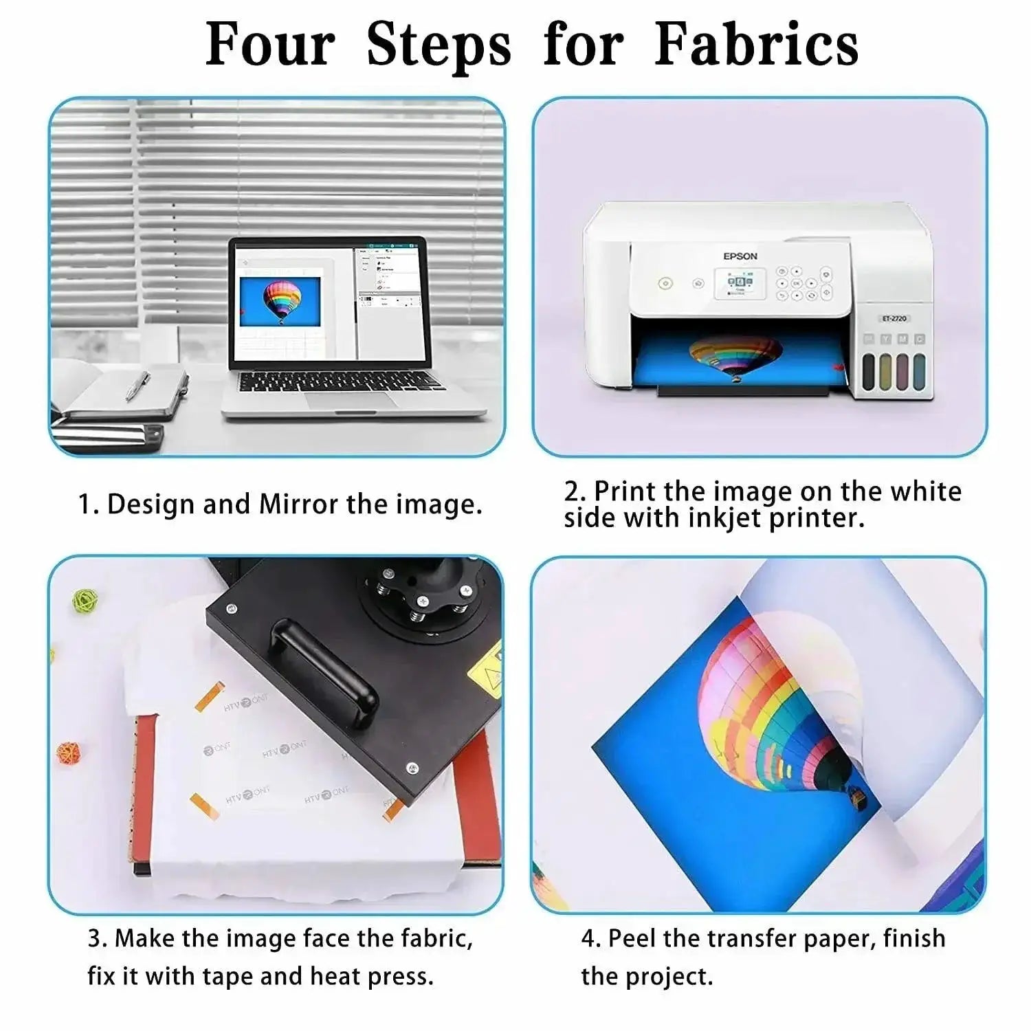 HTVRONT A3 150 Sheets Sublimation Paper for Inkjet Printing