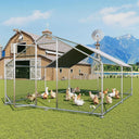 Walk In Metal Chicken Coop With Cover