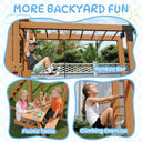 Wooden Backyard Kids Swing Set