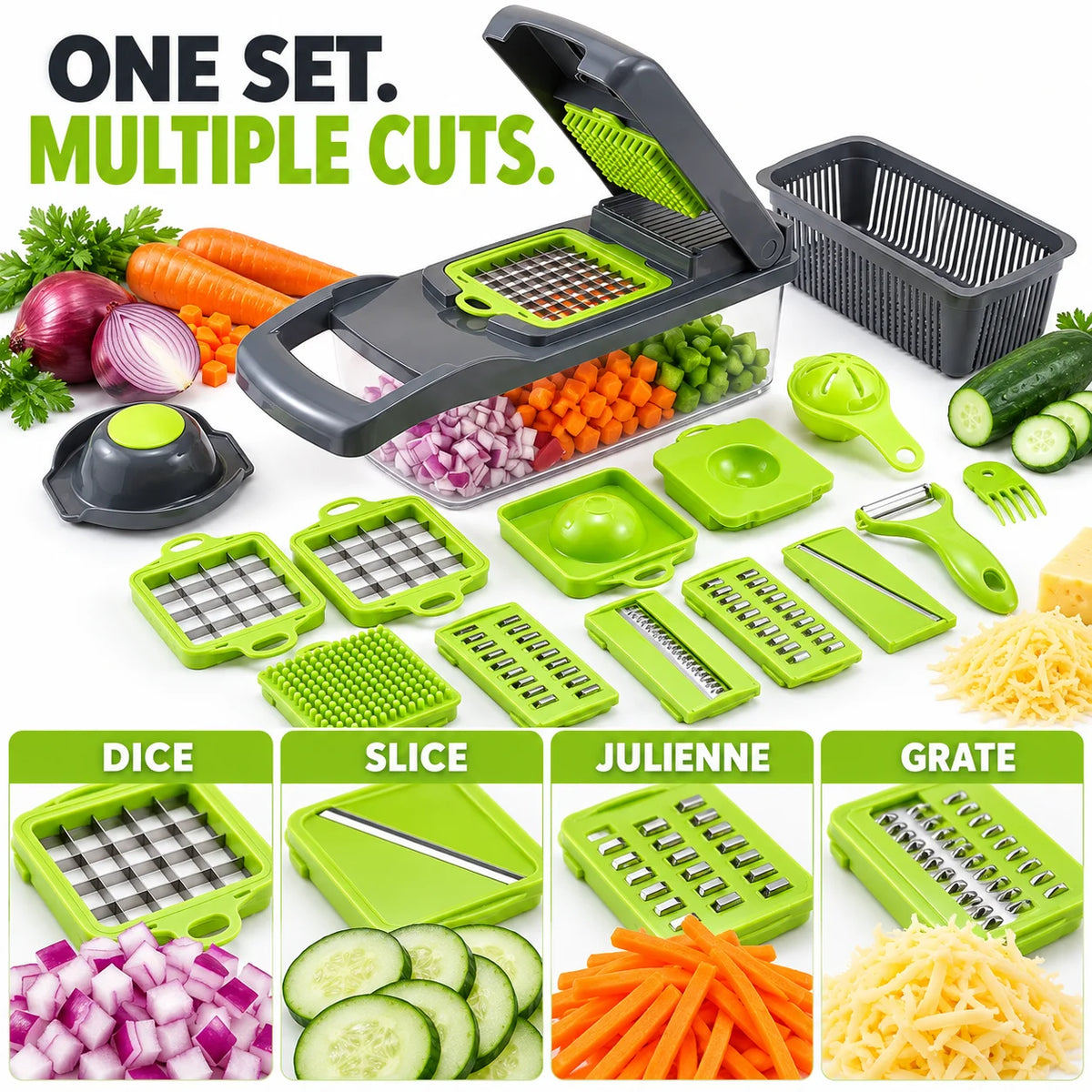 Effortless Multi-Functional Vegetable Chopper — product view 4
