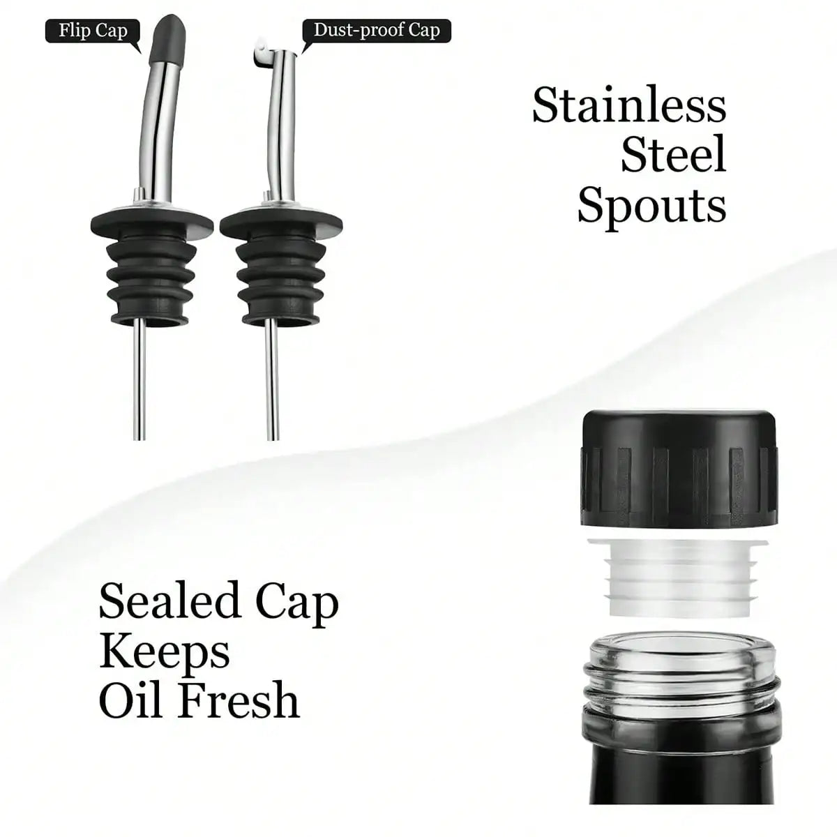 Olive Oil Dispensing Bottles, Kitchen Oil Dispensing Bottles, Oil — product view 3