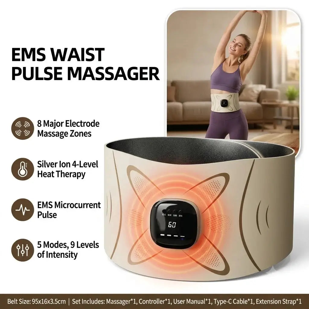 EMS Waist Massager Belt Electric Muscle Stimulator Abdominal Abs — product view 1