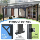 Nordivale 12X10 Wall Mounted Gazebo