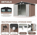 Galvanized Outdoor Storage Shed