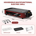Electric Grill, Smokeless Electric Grill, Non-stick Coating