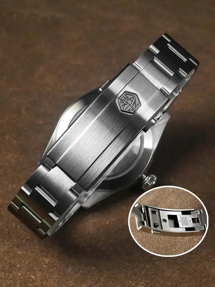 San Martin New Upgraded 39mm HZ6460 GMT Men Luxury Watch Classic Business Automatic Mechanical Sapphire 100M Waterproof SN0109