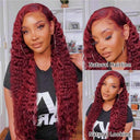 Burgundy 13x6 HD Lace Frontal Wig 99J Deep Wave Hair