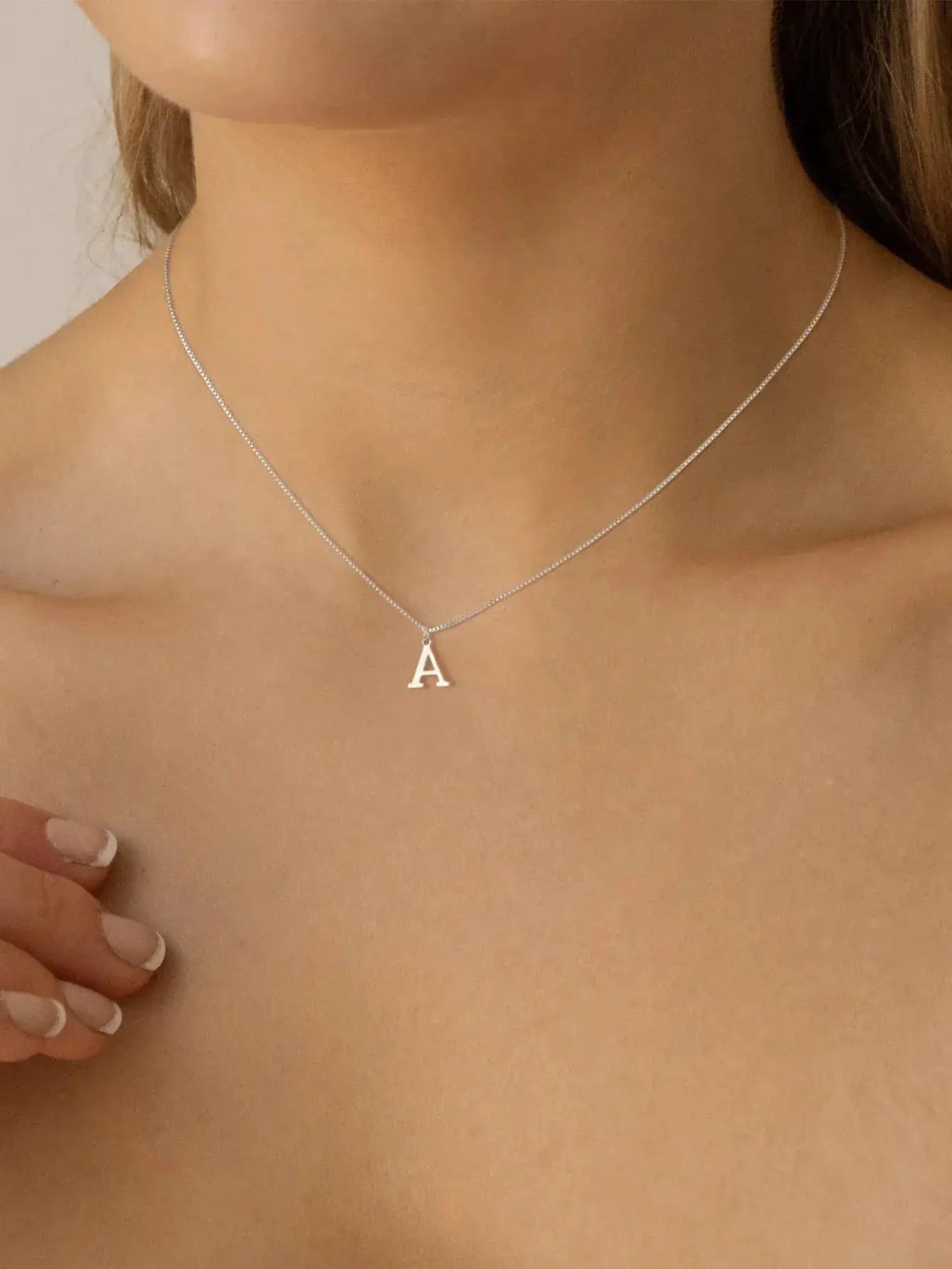 Name Initial Necklace For Women Stainless Steel Jewelry