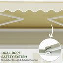 Manual Retractable Patio Shade Canopy