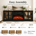 98 Inch TV Stand With Fireplace