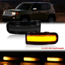 Jeep Renegade LED Dynamic Turn Signal Lights Side Mirror Blinkers Safe Driving