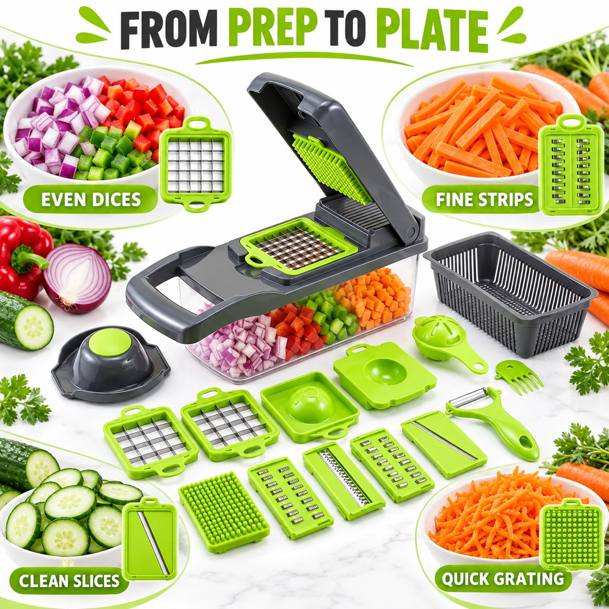 Effortless Multi-Functional Vegetable Chopper — product view 6