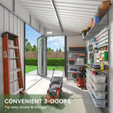 Durable Lockable Metal Garden Shed