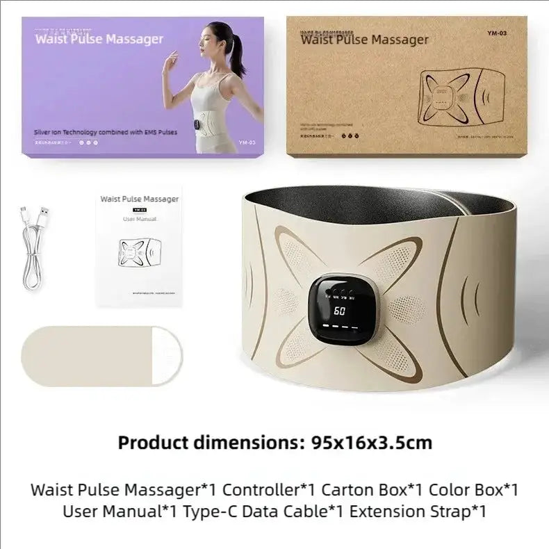 EMS Waist Massager Belt Electric Muscle Stimulator Abdominal Abs — product view 9