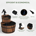 Nordivale Rustic Wood Water Fountain