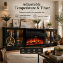 98 Inch TV Stand With Fireplace