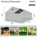 Walk In Metal Chicken Coop With Cover