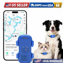 GPS Tracker for Dogs Cats, -time Pet Locator with Light