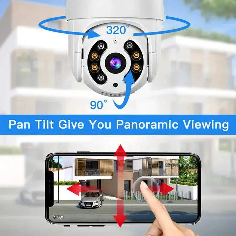 HD Wireless PTZ Security Camera With Color Night Vision