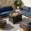Rectangular Propane Fire Pit Table