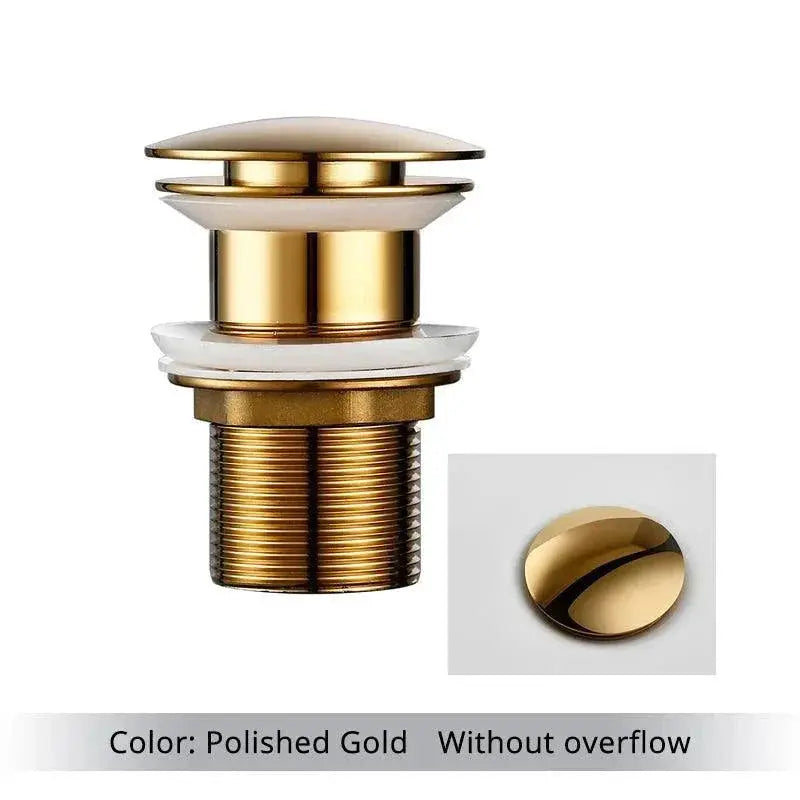 Black Gold Rose Sink Drain Plug Chic Durable Solution