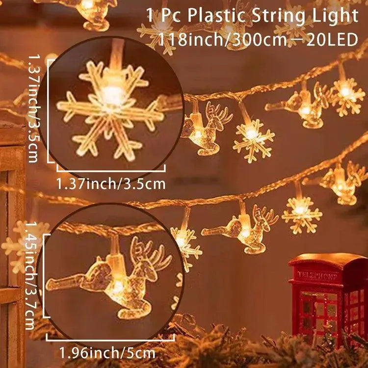 Snowflake LED Fairy Lights For Magical Winter Decor