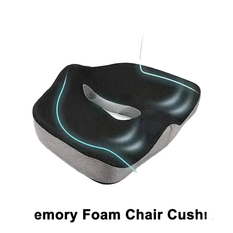 Tailbone Relief Coccyx Cushion for Desk Edition AA — Velvet Black