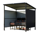 Nordivale 6x6FT Metal Grill Gazebo