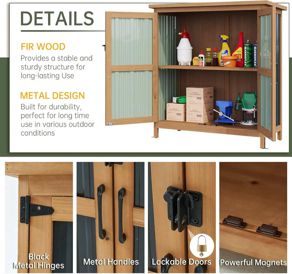 Weatherproof Outdoor Storage Cabinet