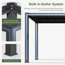 Louvered 10x10ft Aluminum Pergola