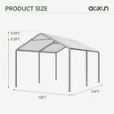 Portable Steel Carport Canopy White