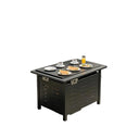 Rectangular Propane Fire Pit Table